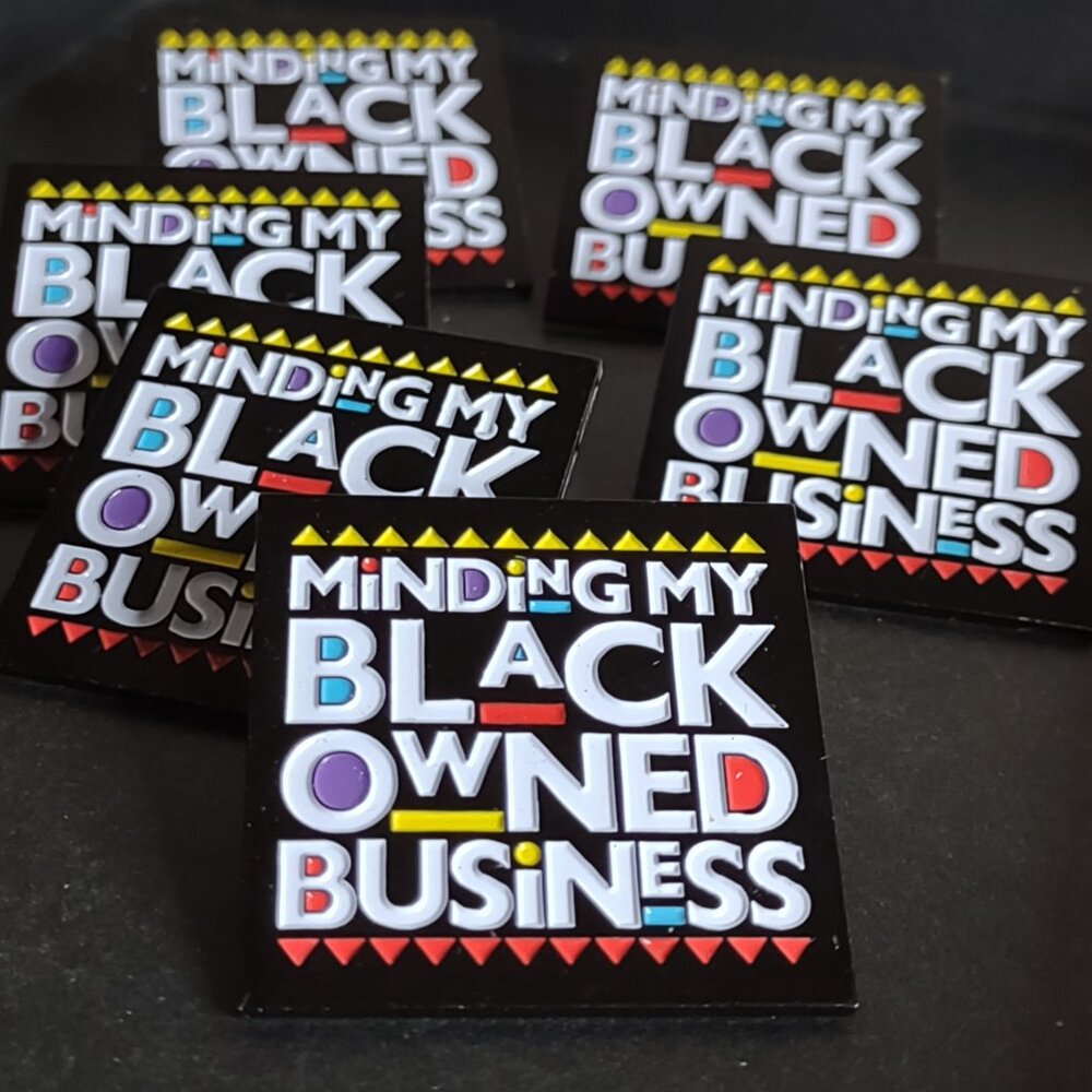 Lot Of 6 Minding My Black Owned Business Pins